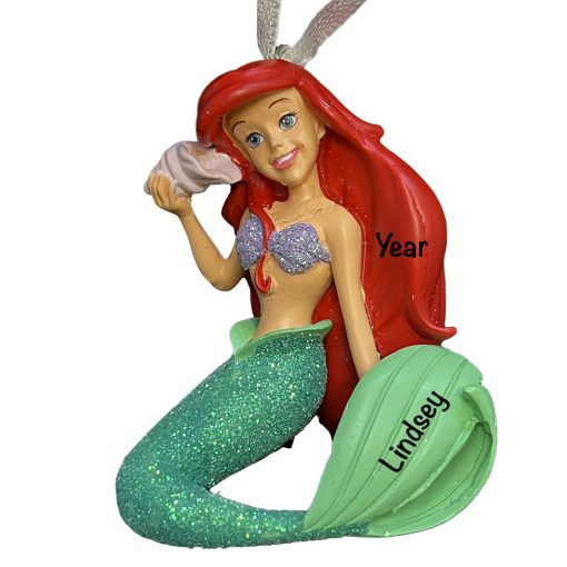 Ariel Disney Personalized Christmas Ornament