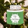 Personalized Marshmallow Mug Family of 2 Christmas Ornament