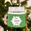 Personalized Marshmallow Mug Family of 3 Christmas Ornament