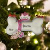 Personalized Princess Dog Bone Christmas Ornament