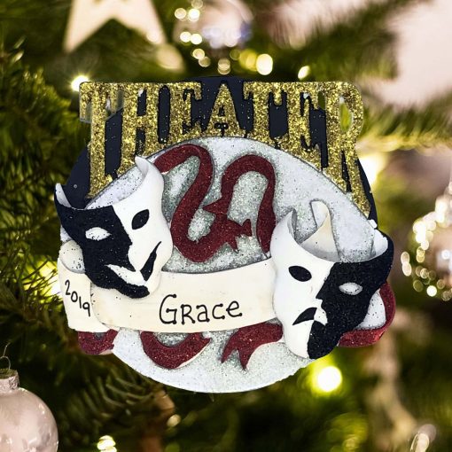 Personalized Theater Acting Christmas Ornament