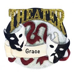 Theater Acting Personalized Christmas Ornament