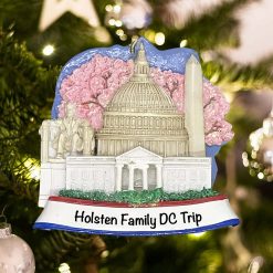 Personalized Washington DC Christmas Ornament