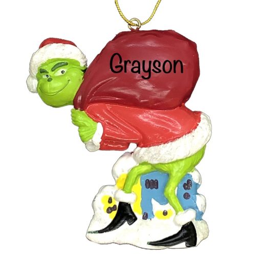 The Grinch Santa Personalized Christmas Ornament