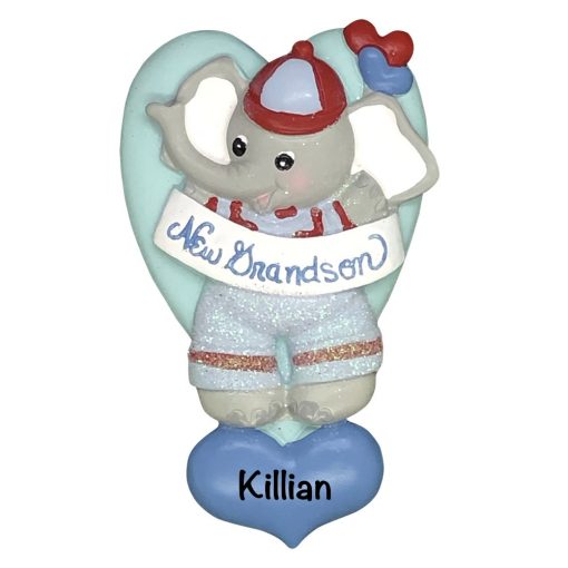 New Grandson Personalized Christmas Ornament