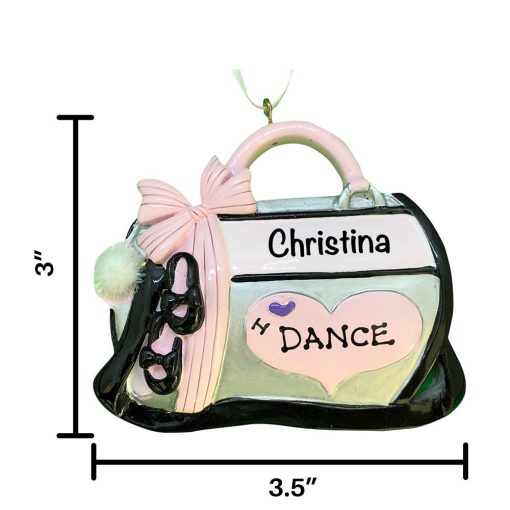 Dance Bag Personalized Christmas Ornament