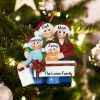 Personalized Gift Family of 4 Christmas Ornament
