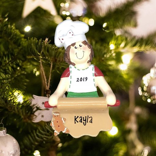 Personalized Loves to Bake Christmas Ornament