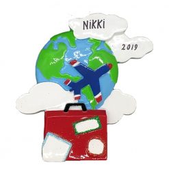 World Travelers Personalized Ornament