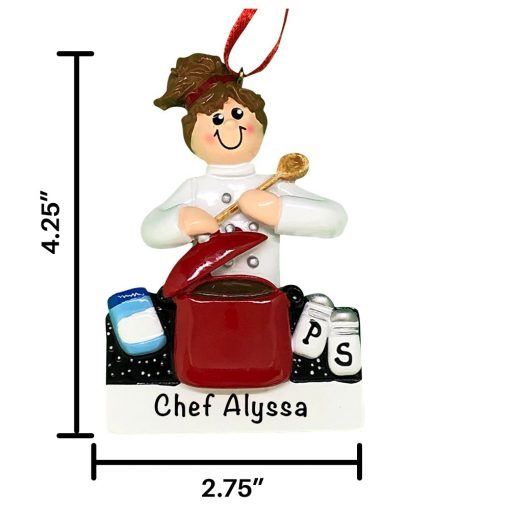 Loves to Cook Personalized Christmas Ornament