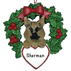 German Shepard Personalized Christmas Ornament