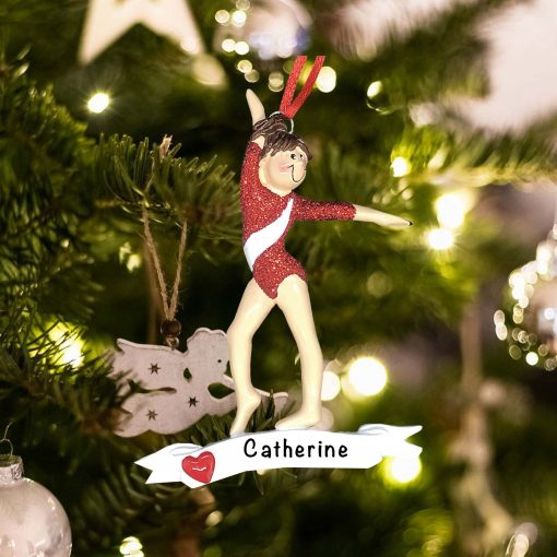 Personalized Gymnast Christmas Ornament