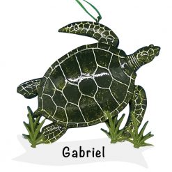 Sea Turtle Personalized Christmas Ornament