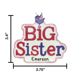 Big Sister Personalized Christmas Ornament