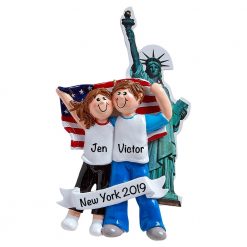 Love In New York Personalized Christmas Ornament