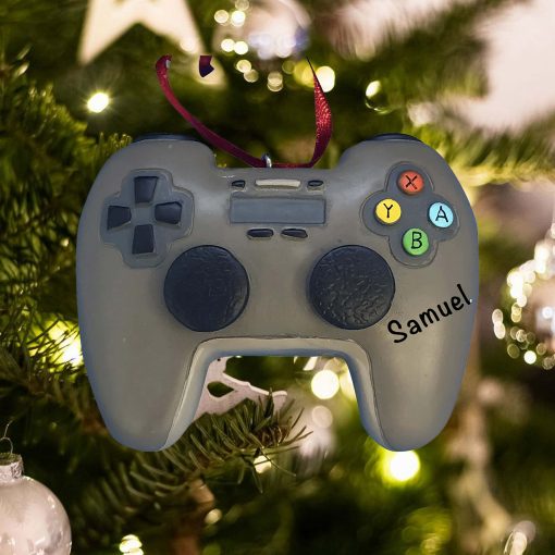 Personalized Video Game Controller Christmas Ornament