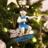 Personalized Wakeboard Boy Christmas Ornament