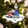 Personalized Snowmobile Christmas Ornament