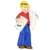 Architect Construction Guy Personalized Christmas Ornament