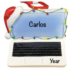 Laptop Computer 3D Personalized Christmas Ornament