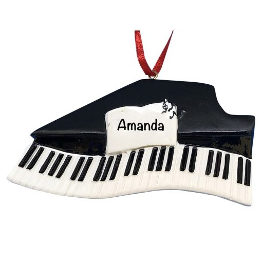 Piano Personalized Christmas Ornament