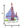San Francisco Golden Gate Bridge Personalized Christmas Ornament