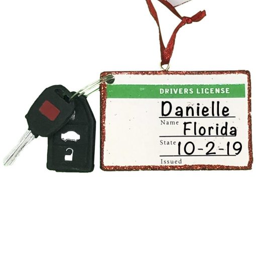 Drivers License Personalized Christmas Ornament
