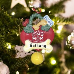 Personalized Dog Mom Christmas Ornament