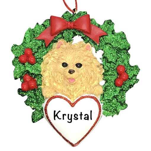 Pomeranian Dog Personalized Christmas Ornament