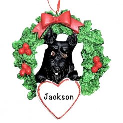 Scottie Dog Personalized Christmas Ornament