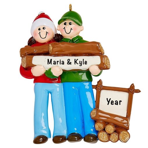 Great Outdoors Couple Personalized Ornament