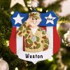 Personalized Army Military Christmas Ornament