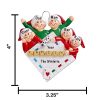 Game Night Family of 5 Personalized Christmas Ornament