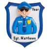 Police Officer Man Personalized Ornament