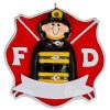 Fire Fighter Guy Personalized Ornament Blank