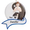 Yoga Girl Yin and Yang Personalized Ornament