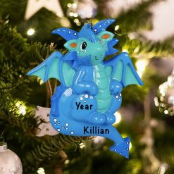 Personalized Dragon Christmas Ornament