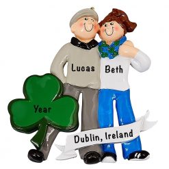 Love In Ireland Couple Personalized Ornament