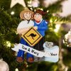 Personalized Love in Australia Couple Christmas Ornament