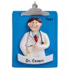 Doctor Guy Clipboard Personalized Ornament