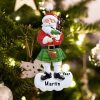Personalized Scottish Bagpipes Santa Christmas Ornament