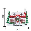 Christmas House Personalized Christmas Ornament