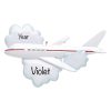 Flying Airplane Travel Personalized Ornament
