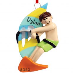 Wind Surfing Guy Christmas Ornament