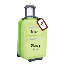 Travel Suitcase Personalized Ornament