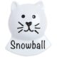 White Cat Add On Personalized Ornament