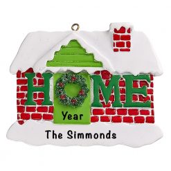 Home Sweet Home Personalized Christmas Ornament