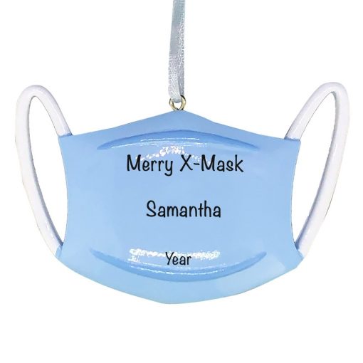 2104 Mask COVID-19 Personalized Christmas Ornament Blank