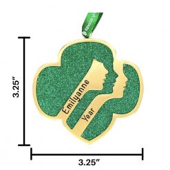 Personalized Girl Scouts of America Christmas Ornament