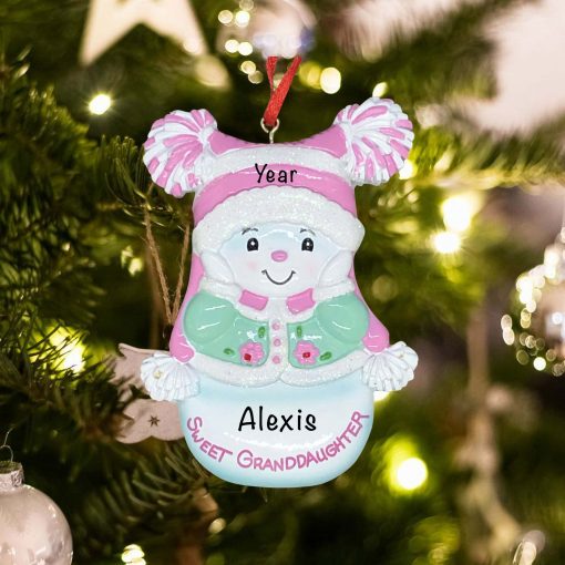Personalized Sweet Granddaughter Christmas Ornament